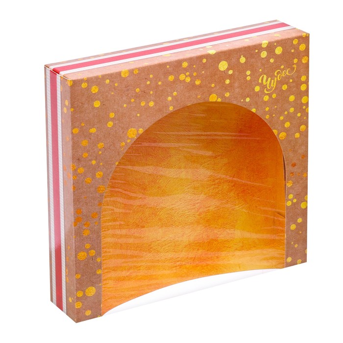 Упаковка для кондитерских изделий «Чудес», 20 х 20 х 5 см