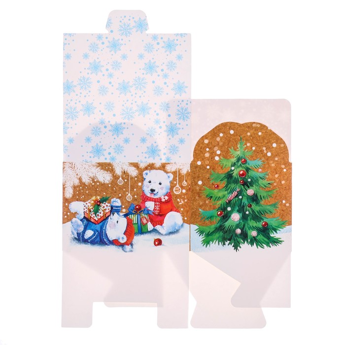 Коробка сборная фигурная «Время подарков», 10 х 10 х 8 см