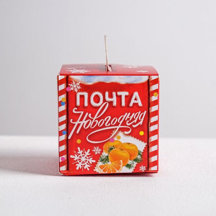 Коробка сборная фигурная «Почта новогодняя», 6 х 6 х 6 см