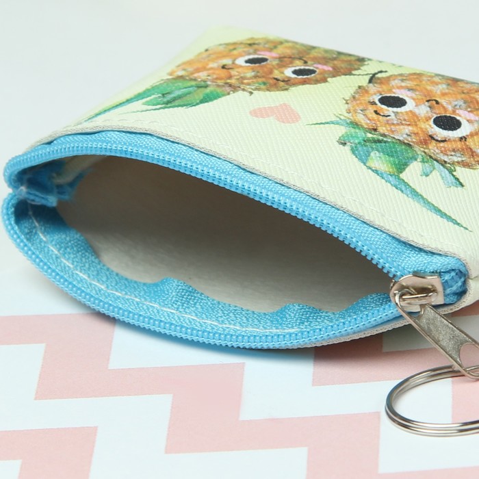 Кошелёк детский, отдел на молнии, кольцо, цвет МИКС