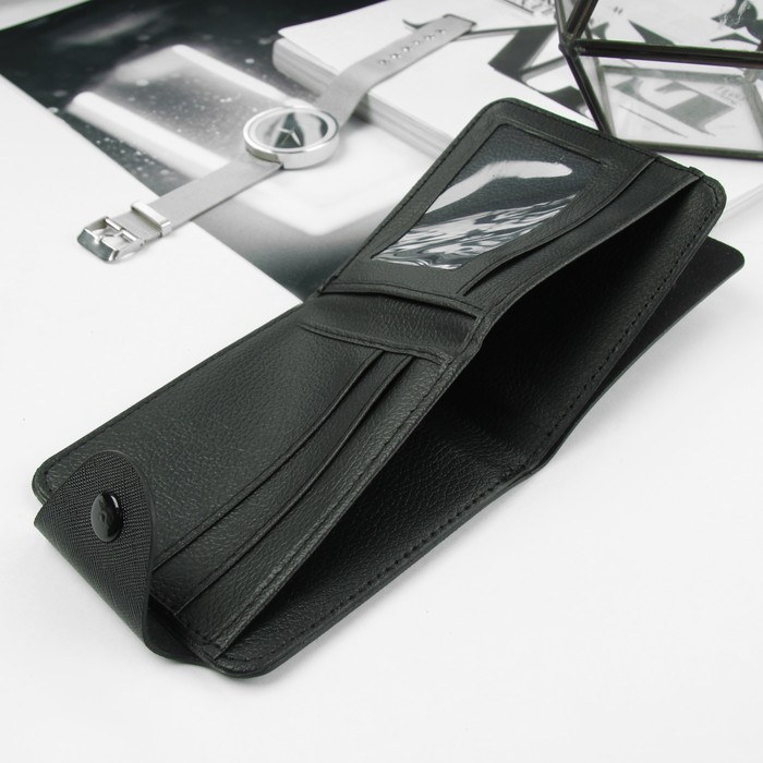 Портмоне мужское, отдел, для карт, цвет чёрный