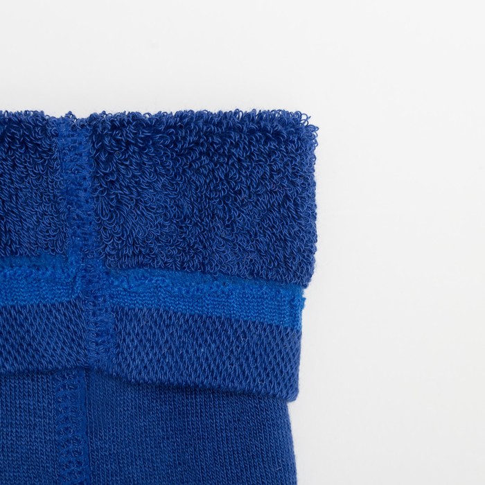 Колготки детские плюшевые С661(С) "Паровоз" цвет васильковый, рост 86-92