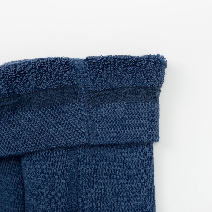 Леггинсы детские плюшевые С504(С) "Орнамент" цвет деним, рост 116-122