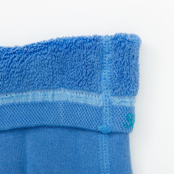 Колготки детские плюшевые С207(С) "Мишки" цвет голубой, рост 80-86