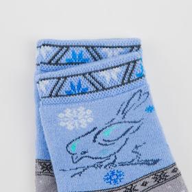 

Носки детские махровые «Птица», цвет серый, размер 20-22