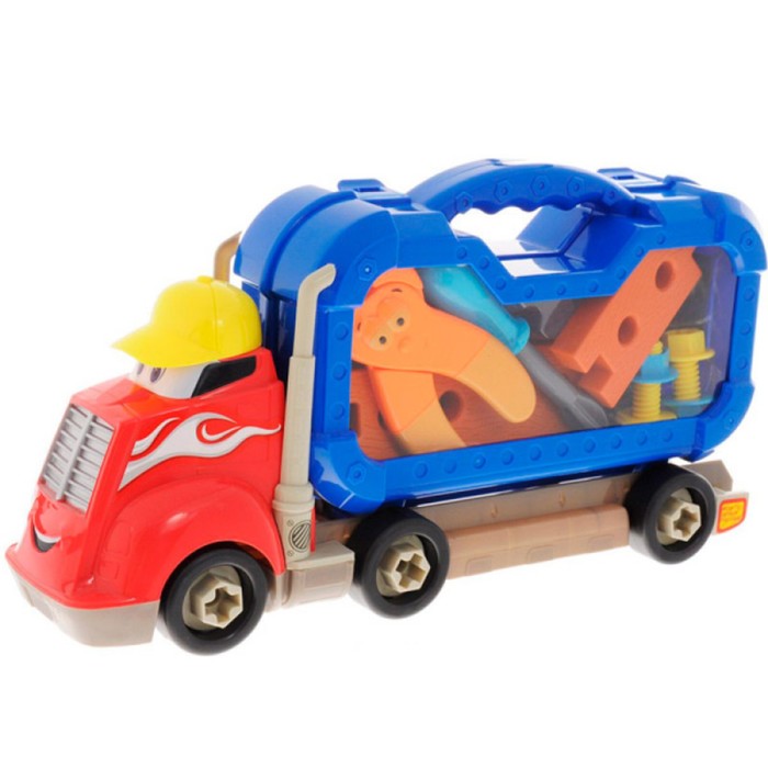 Игрушка Boley грузовик "Смелый гонщик", с машинками