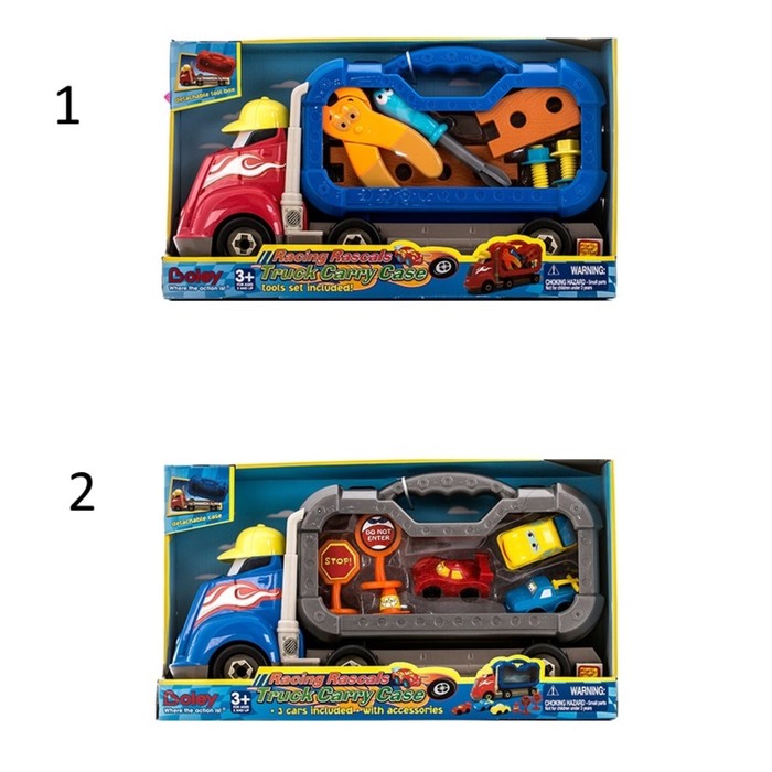 Игрушка Boley грузовик "Смелый гонщик", с машинками