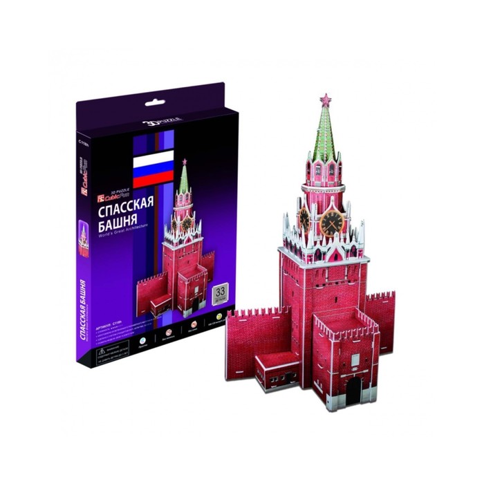 ЗD-пазл "Спасская башня"