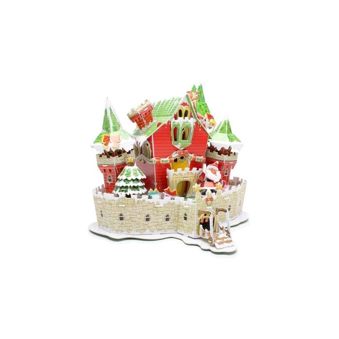 3D Пазл "Сказочный рождественский замок", с подсветкой, 84 детали