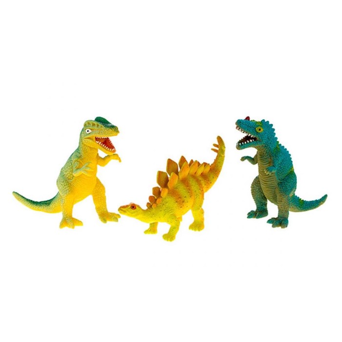 Игрушка "Динозавр" резиновый, с наполением гранулами, малый, МИКС