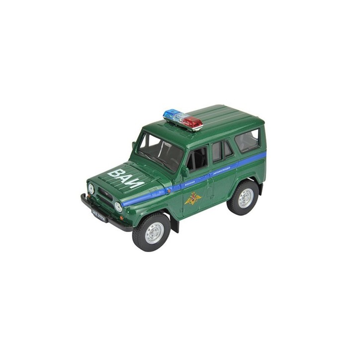 Коллекционная модель машины LADA 2108 УАЗ 31514 Военная инспекция, масштаб 1:34-39