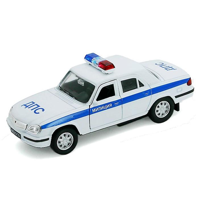 Коллекционная модель машины Волга Милиция ДПС, масштаб 1:34-39