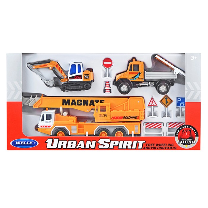 Игровой набор "Строительная техника", 10 шт