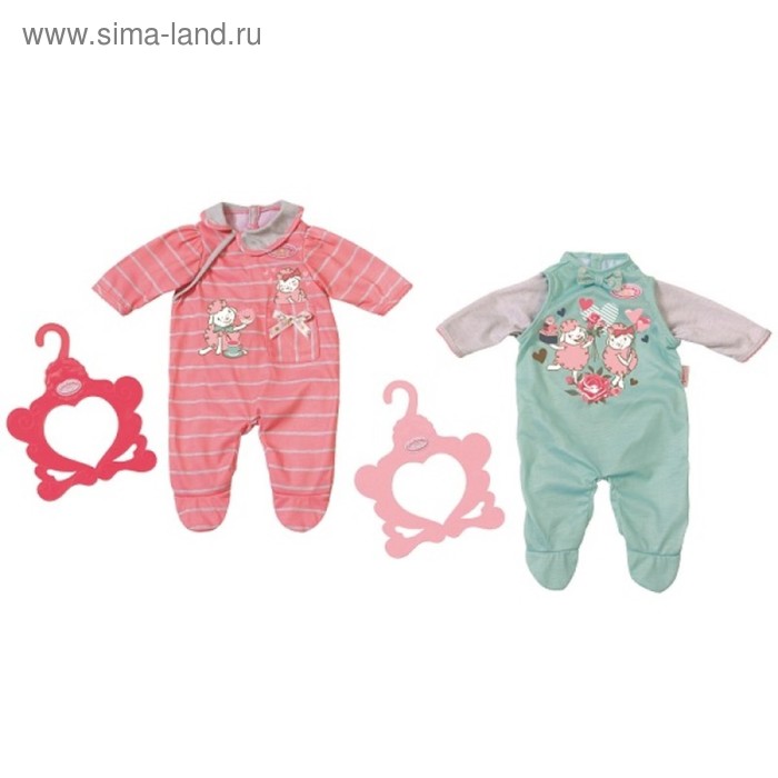 Одежда для куклы Baby Annabell «Комбенизончики», с вешалкой, МИКС