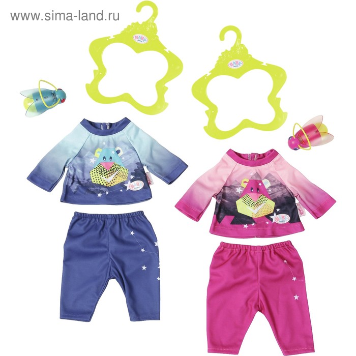 Одежда для куклы BABY born «Удобный костюмчик и светлячок-ночник», с вешалкой