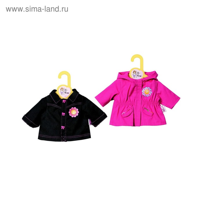 Одежда для куклы Zapf Creation «Курточки», с вешалкой, МИКС