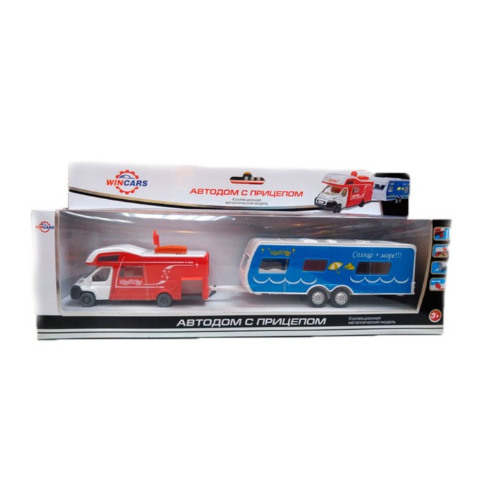 Игровой набор ТМ Wincars "Автодом с прицепом"