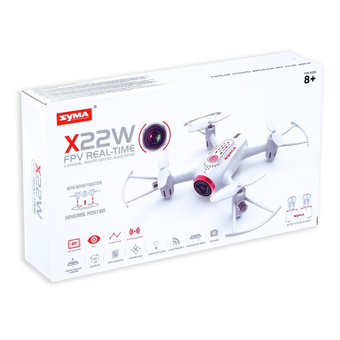 Квадрокоптер SYMA X22W, камера, передача изображения по Wi-Fi, барометр
