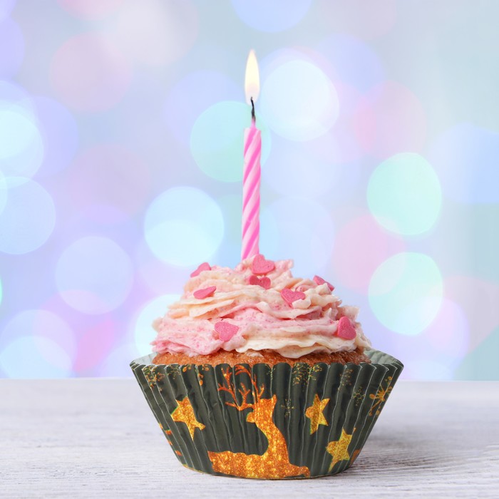 Набор для выпекания кексов "С Новым Годом"олень, набор 24 формочки