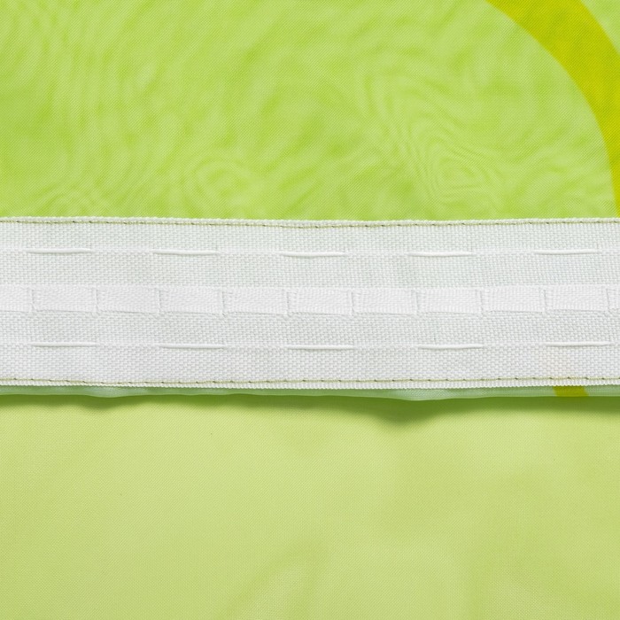 Штора для кухни "Диана" со шторной лентой, 170 х 300 см, цвет зелёный, принт микс