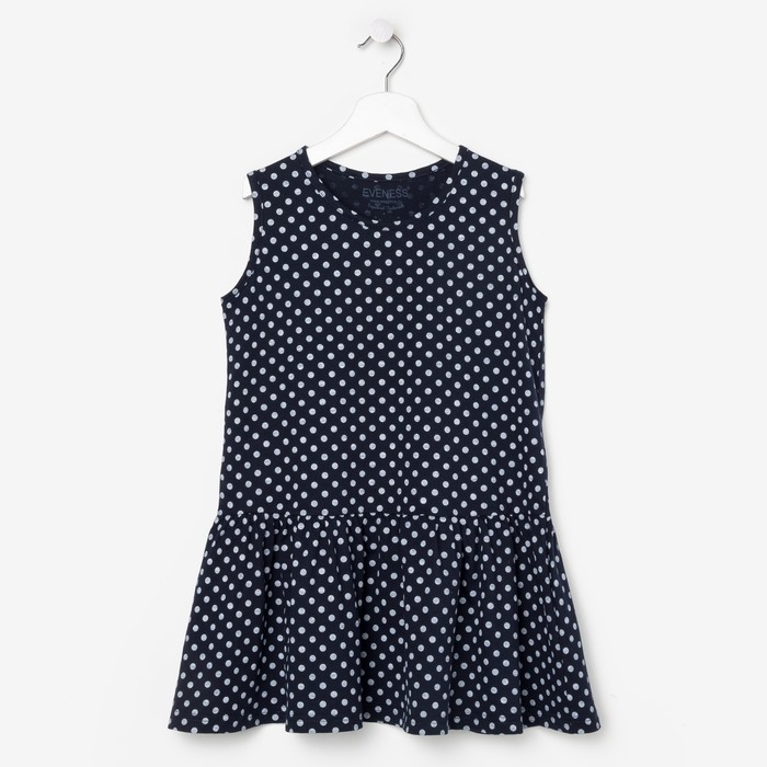 Платье для девочки, рост 134-140 см (38), цвет синий