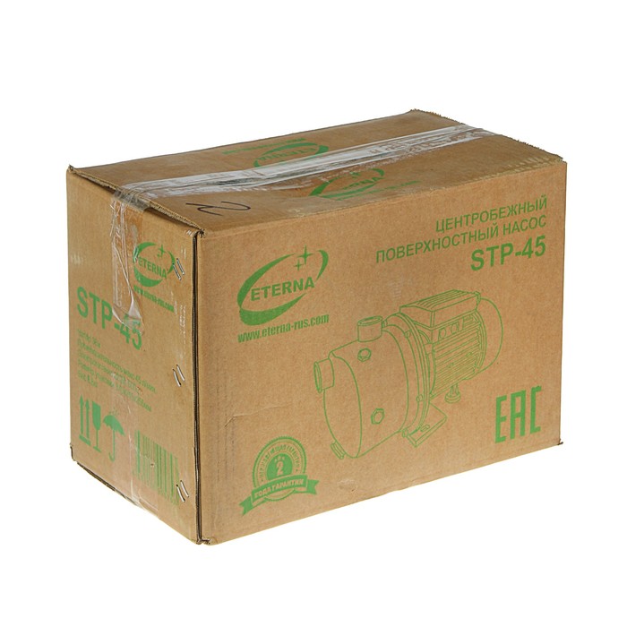 Насос поверхностный ETERNA STP-45, центробежный, 550 Вт, 45 л/мин, напор 38 м
