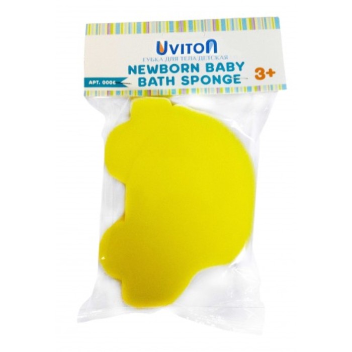 Губка для купания малыша Uviton "Машинка", МИКС,