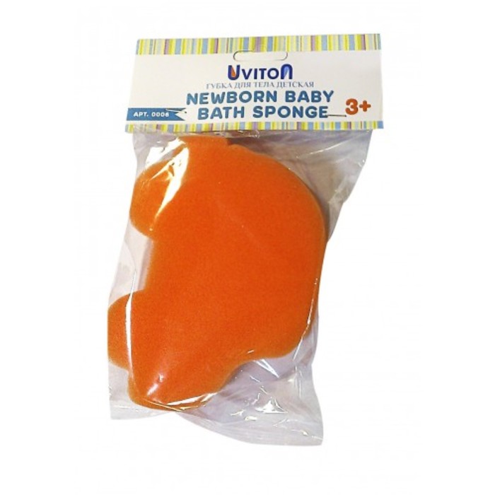 Губка для купания малыша Uviton "Машинка", МИКС,
