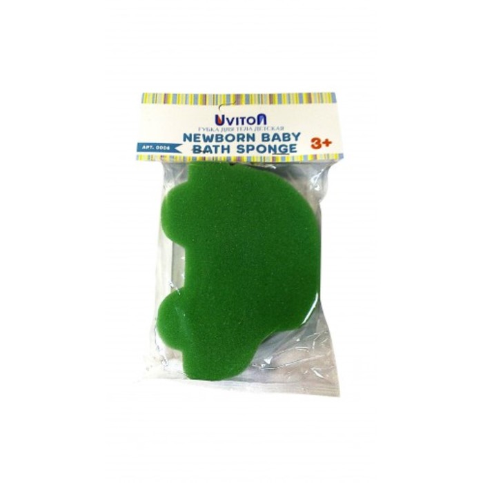 Губка для купания малыша Uviton "Машинка", МИКС,