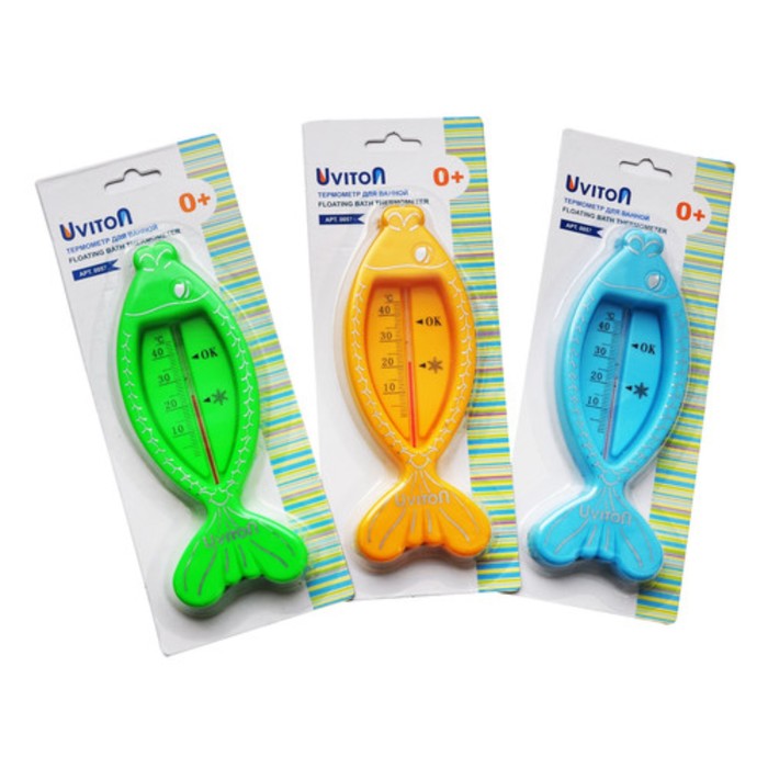 Термометр для воды Uviton "Рыбка", МИКС