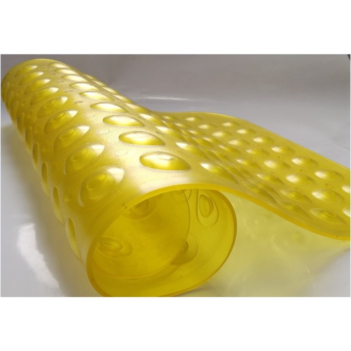 Коврик противоскользящий Uviton "Пузырьки", размер: 70 x 38 см, жёлтый