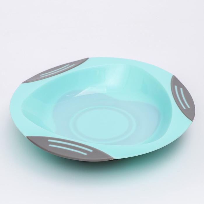 Тарелочка Baby Ono с присоской, фиолетовая