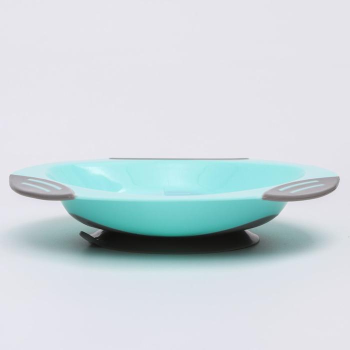 Тарелочка Baby Ono с присоской, фиолетовая