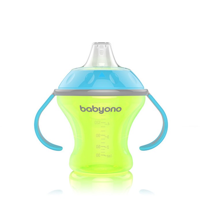 Поильник Baby Ono 180мл. NATURAL NURSING, зелёный
