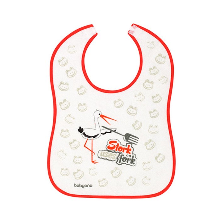 Нагрудник Baby Ono "Я умею", на липучке, 9m+ , МИКС