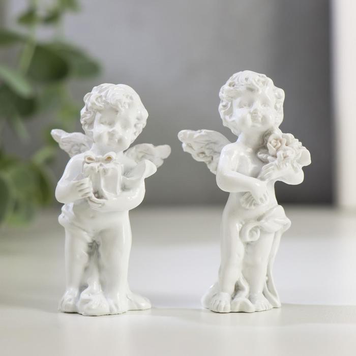 Сувенир полистоун "Белоснежный ангел на облачке" МИКС 6,2х4,5х2,5 см