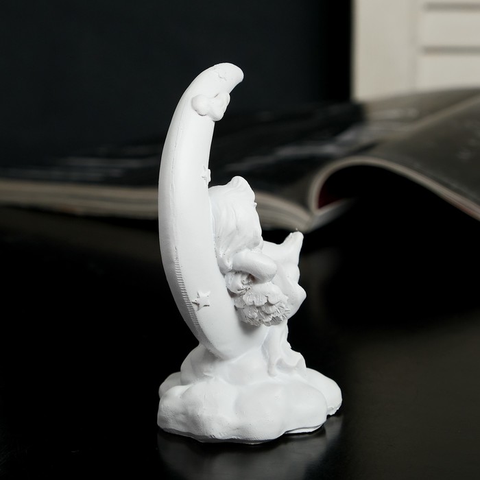 Сувенир полистоун "Белоснежный ангел на месяце" МИКС 12,2х10х6,3 см