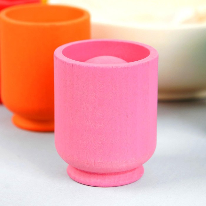 Сортер "Шарики и ступки", маленькие, размер ступки: 3,5 × 3,5 × 5 см