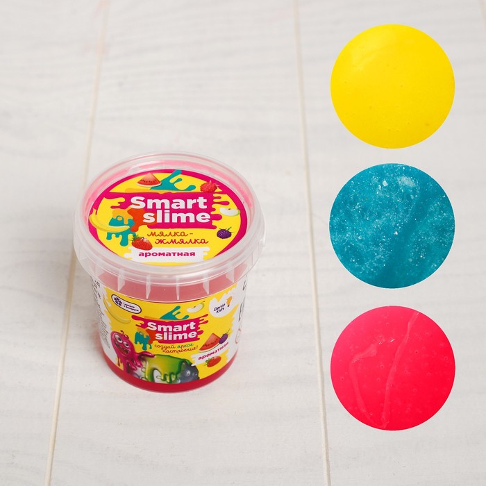 Игрушка «Лизун-мялка» 120 гр ароматная, светится, мерцает МИКС  SLI02