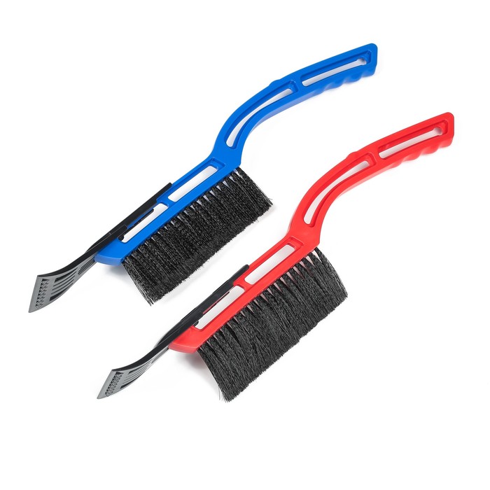 Щетка-сметка TORSO, 55 см, со скребком, МИКС