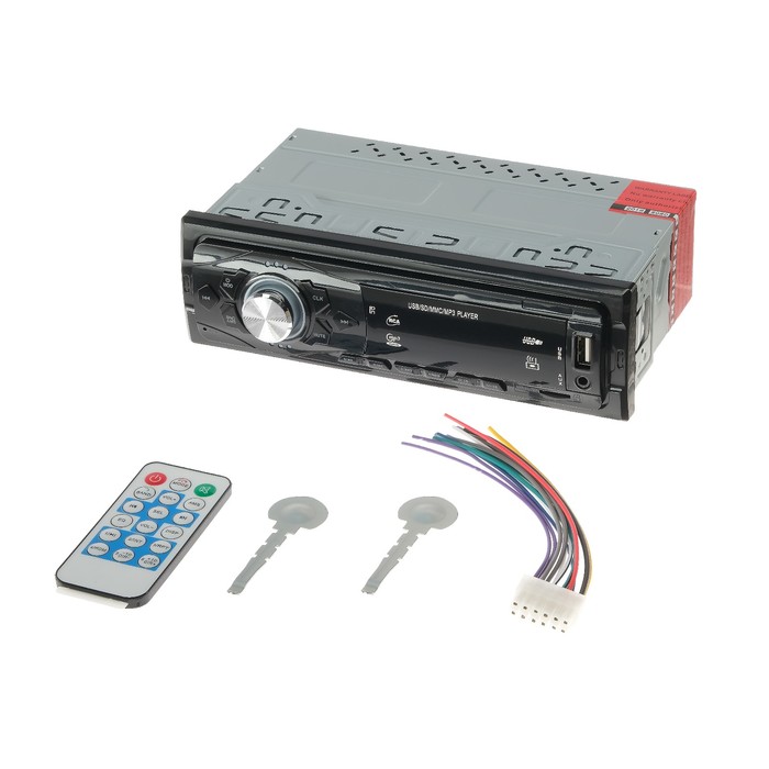 Автомобильная магнитола, USB, MP3, AUX, MicroCD, мощность 60 W, LT-1