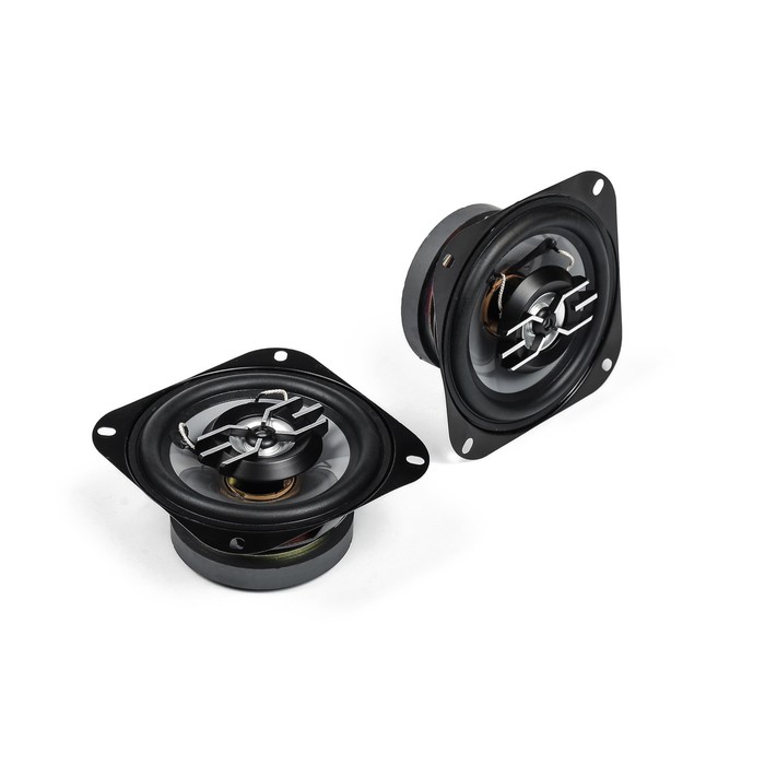 Динамик автомобильный 10 см, комплект 2 шт, широкополосные