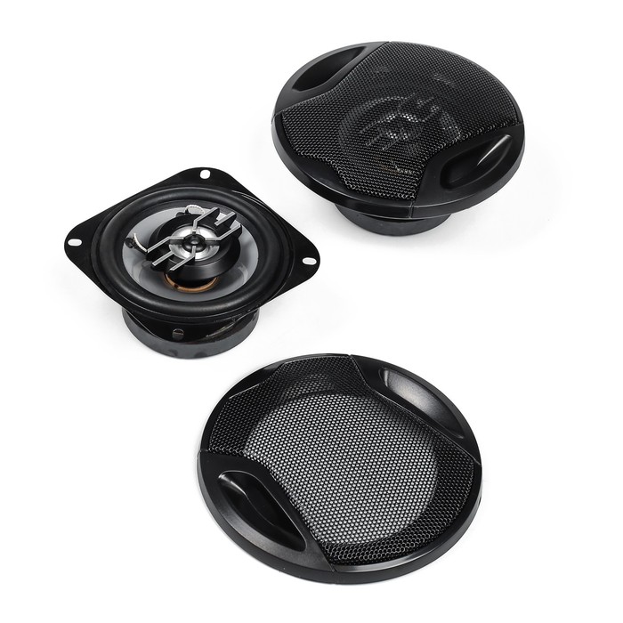 Динамик автомобильный 10 см, комплект 2 шт, широкополосные
