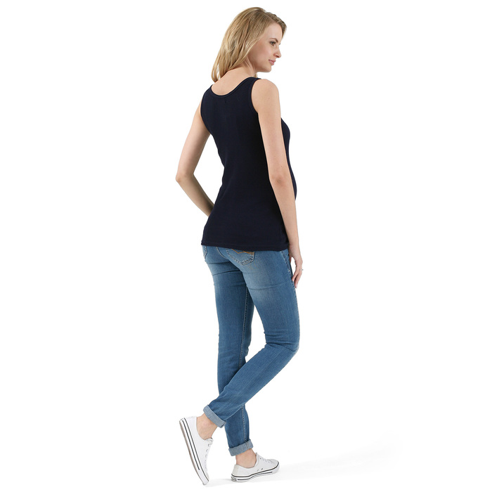 Майка для беременных Нэнси цвет т.синий принт, р-р 46