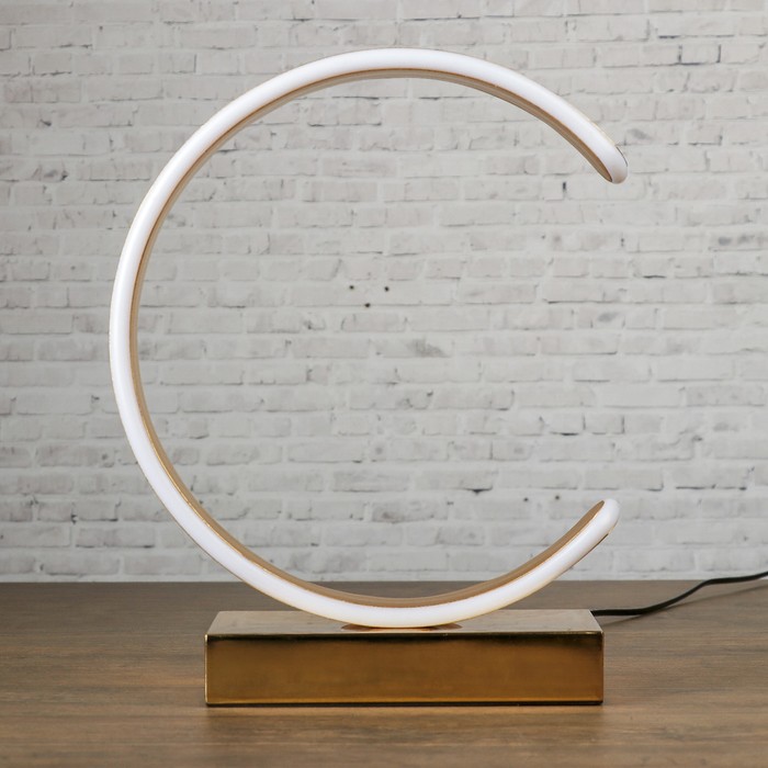 Настольная лампа металл, силикон "Новолуние" 5Вт от 220В 20,2х10х33,5