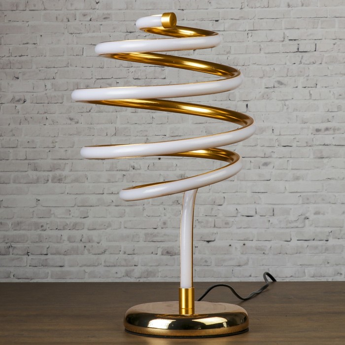 Настольная лампа металл, силикон "Спираль" 5Вт от 220В 22,5х22,5х37,5