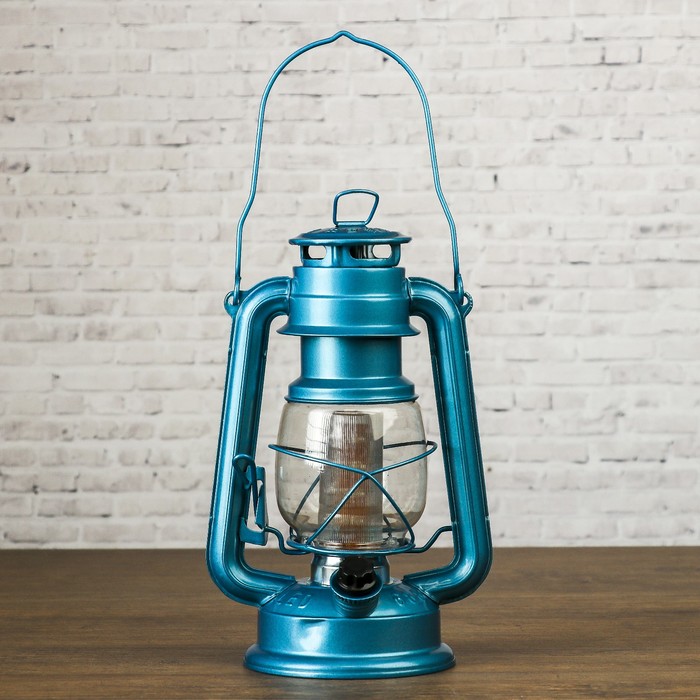 Светильник настольный "Летучая мышь" 12LED 2хR20(не в комплекте) голубой 12х15,5х24см