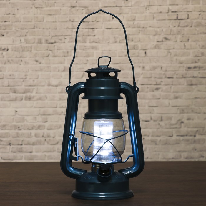 Светильник настольный "Летучая мышь" 12LED 2хR20(не в комплекте) голубой 12х15,5х24см