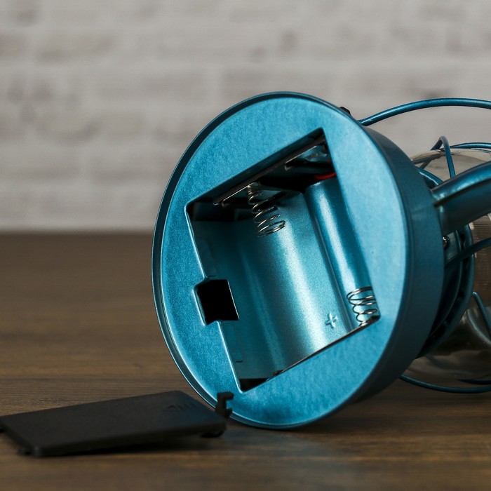 Светильник настольный "Летучая мышь" 12LED 2хR20(не в комплекте) голубой 12х15,5х24см