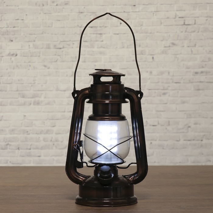 Светильник настольный "Летучая мышь" 12LED 2хR20(не в комплекте) коричневый 12х15,5х24см